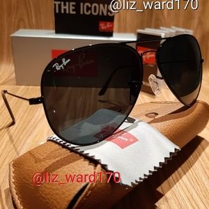 Ray-Ban Aviator Classic Black RB3026 Authentic New